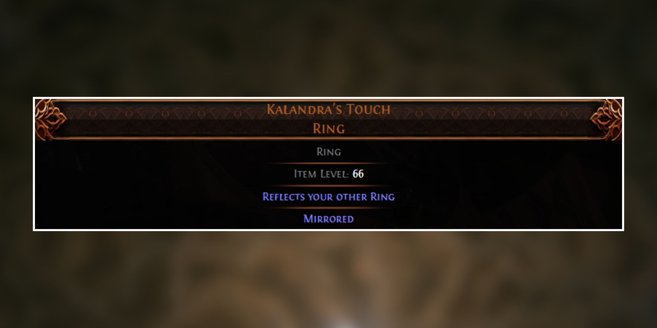 kalandra's touch ring in path of exile 2