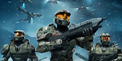 Key Art From Halo Wars Showing A Selection Of UNSC Forces Approaching The Camera