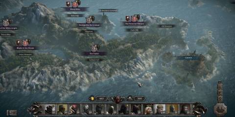 King Arthur Knight's Tale world map