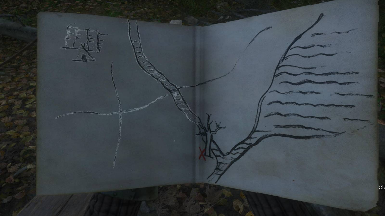 The Player Reading The Bandit's Map 