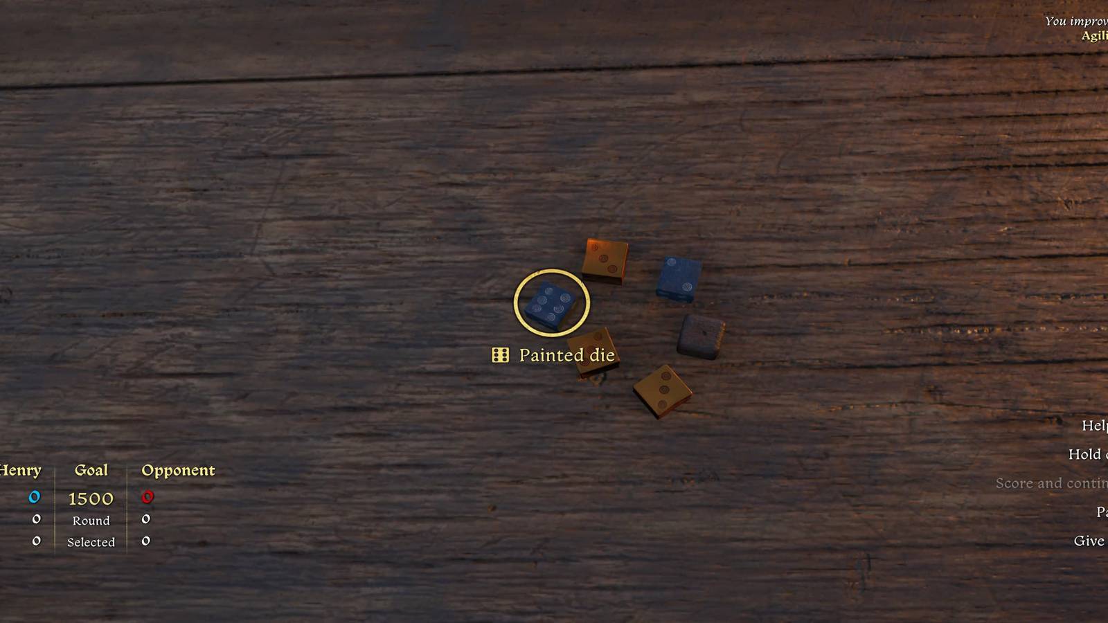 The Painted Die Rolling A 6