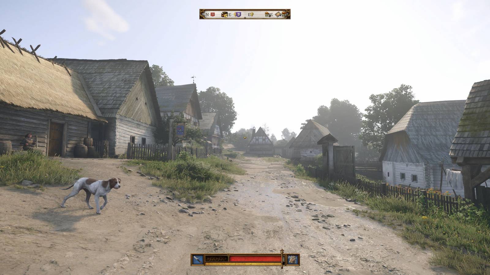 The Player Walking Down The Main Road Of Troskowitz