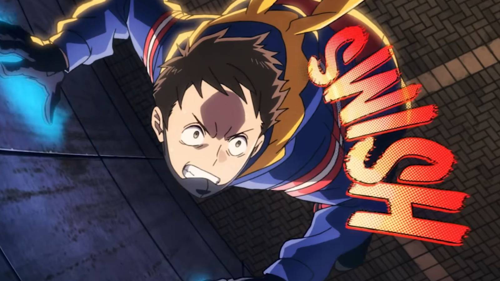 Koichi activates his quirk in My Hero Academia: Vigilantes