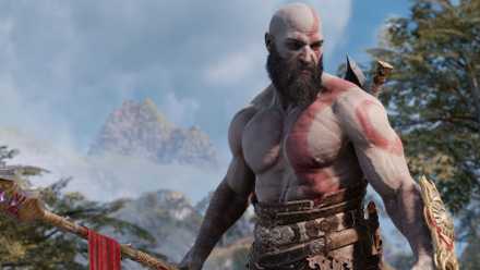 Kratos without armor.