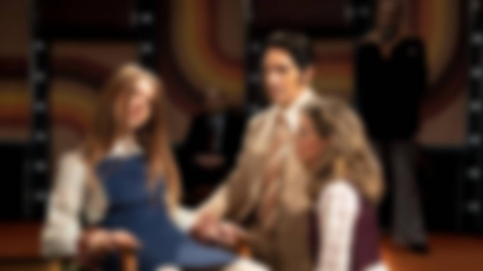 Ian Bliss, Laura Gordon, David Dastmalchian, Ingrid Torelli, and Rhys Auteri in Late Night with the Devil