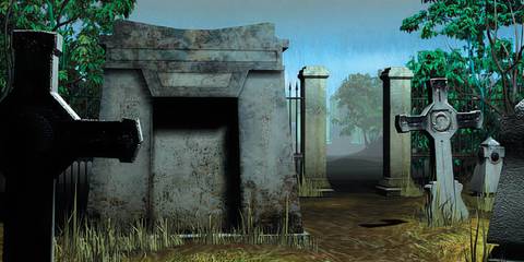 Legend of Crystal Skull graveyard