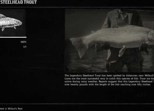 Fish Compedium Rdr2 Red Dead Redemption 2: All Legendary Fish Locations