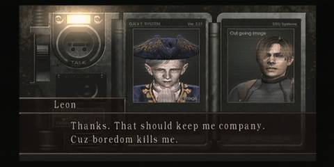 leon kennedy and ramon salazar in resident evil 4