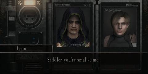 leon kennedy and saddler in resident evil 4