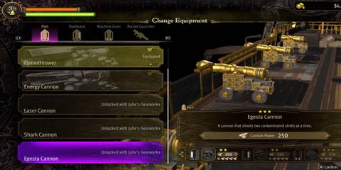 Like a Dragon Pirate Yakuza in Hawaii egesta cannon