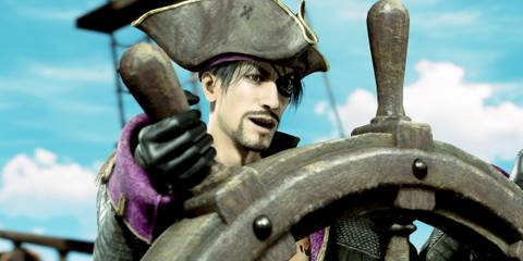Like a Dragon Pirate Yakuza in Hawaii Majima at the Helm of the Goromaru