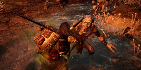 Lord of the Rings Return to Moria combat promo gameplay screenshot