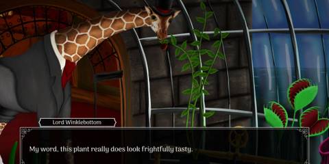 Lord Winklebottom Investigates investigating in the arboretum