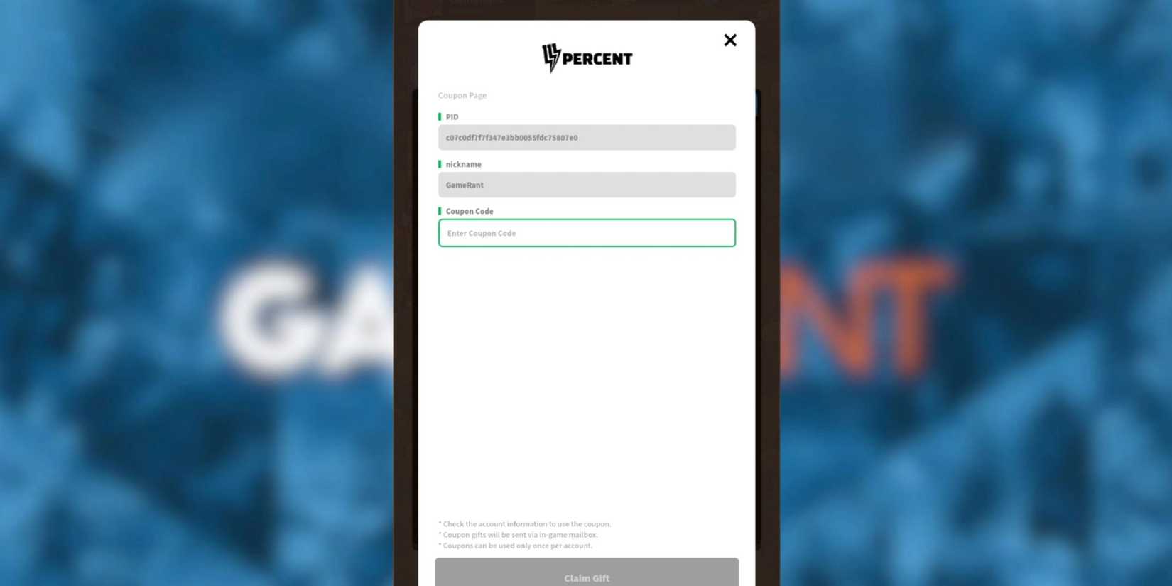 Lucky Defense the codes tab
