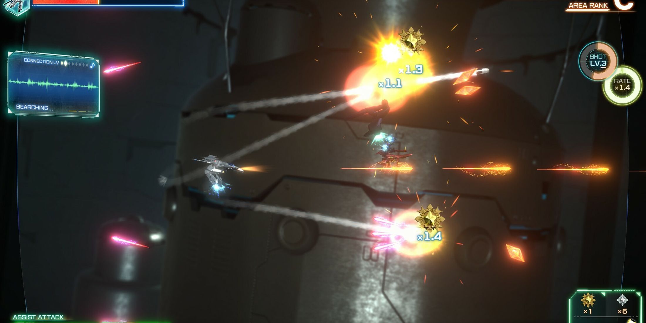 macross shooting light gameplay