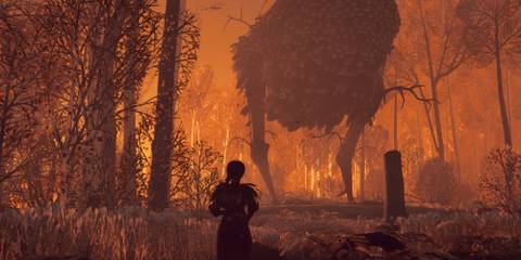 main character in REKA nearer to her house with chicken legs.