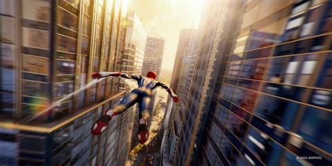 Marvel's Spider-Man 2 Swinging Spider-Man