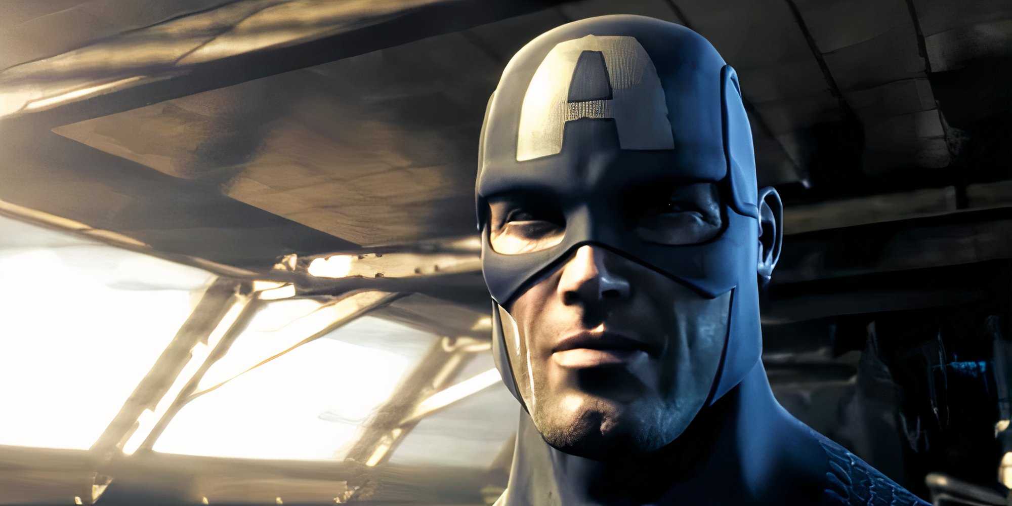 Captain America on the helicarrier bridge in Marvel Ultimate Alliance