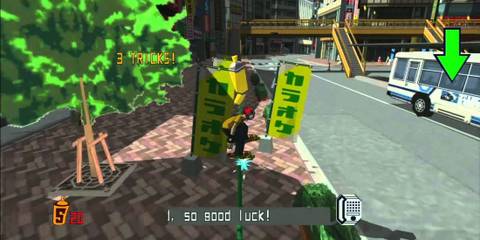 An image from the tutorial of Jet Set Radio