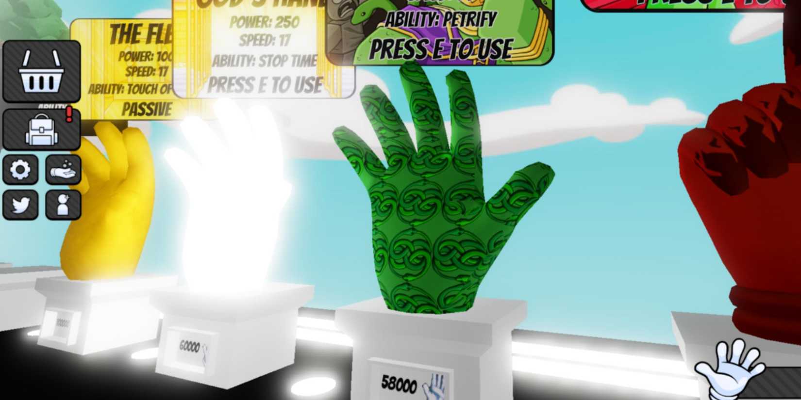 Medusa Glove in Slap Battles