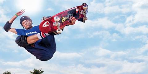 Mid-Air in Tony Hawk's Pro Skater