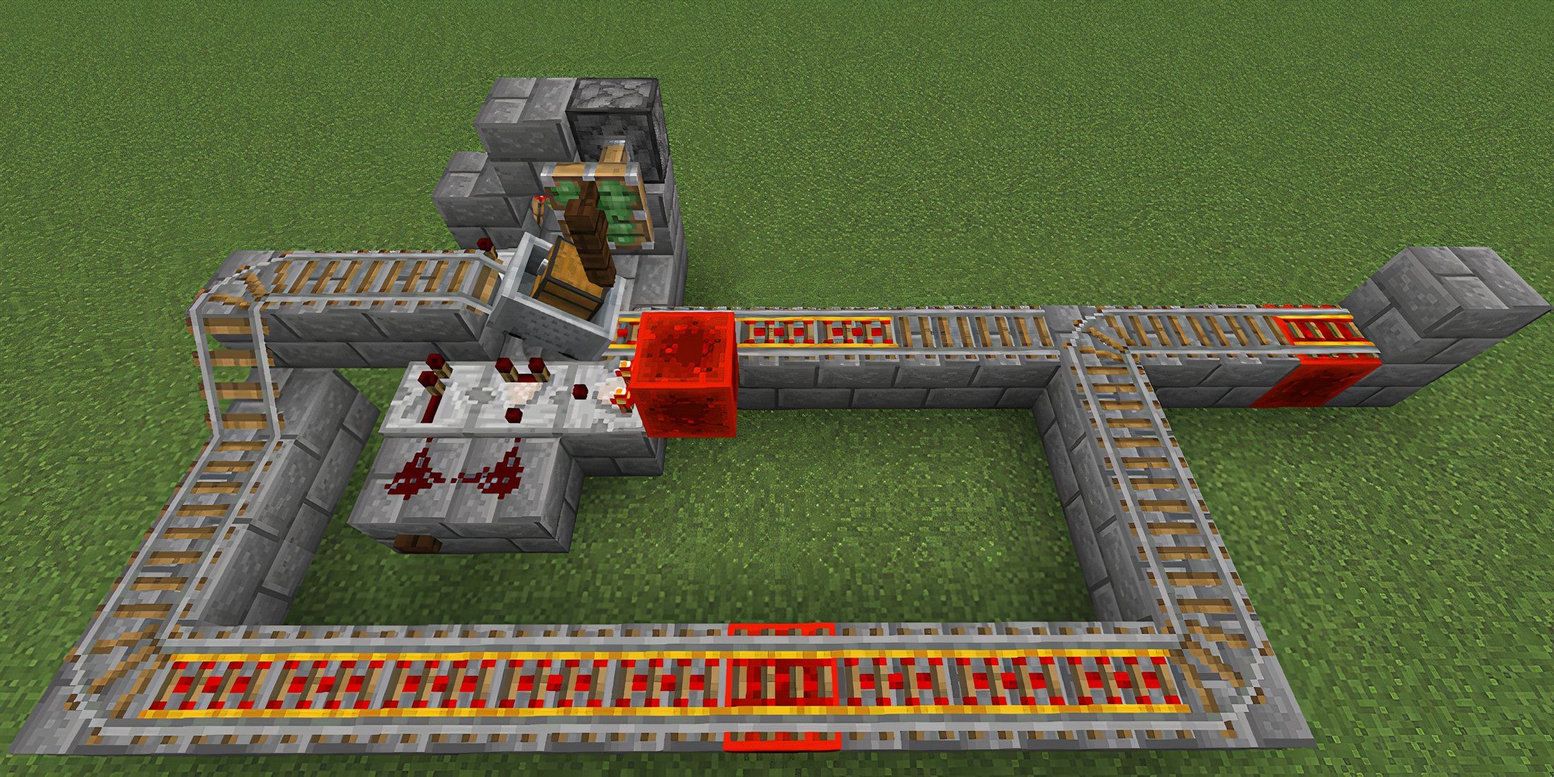 Minecart Loading Station In Minecraft