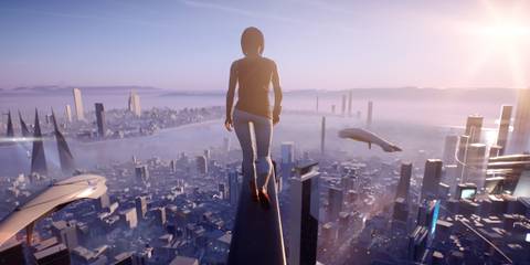 Mirror's Edge, Character Standing On Tall Building