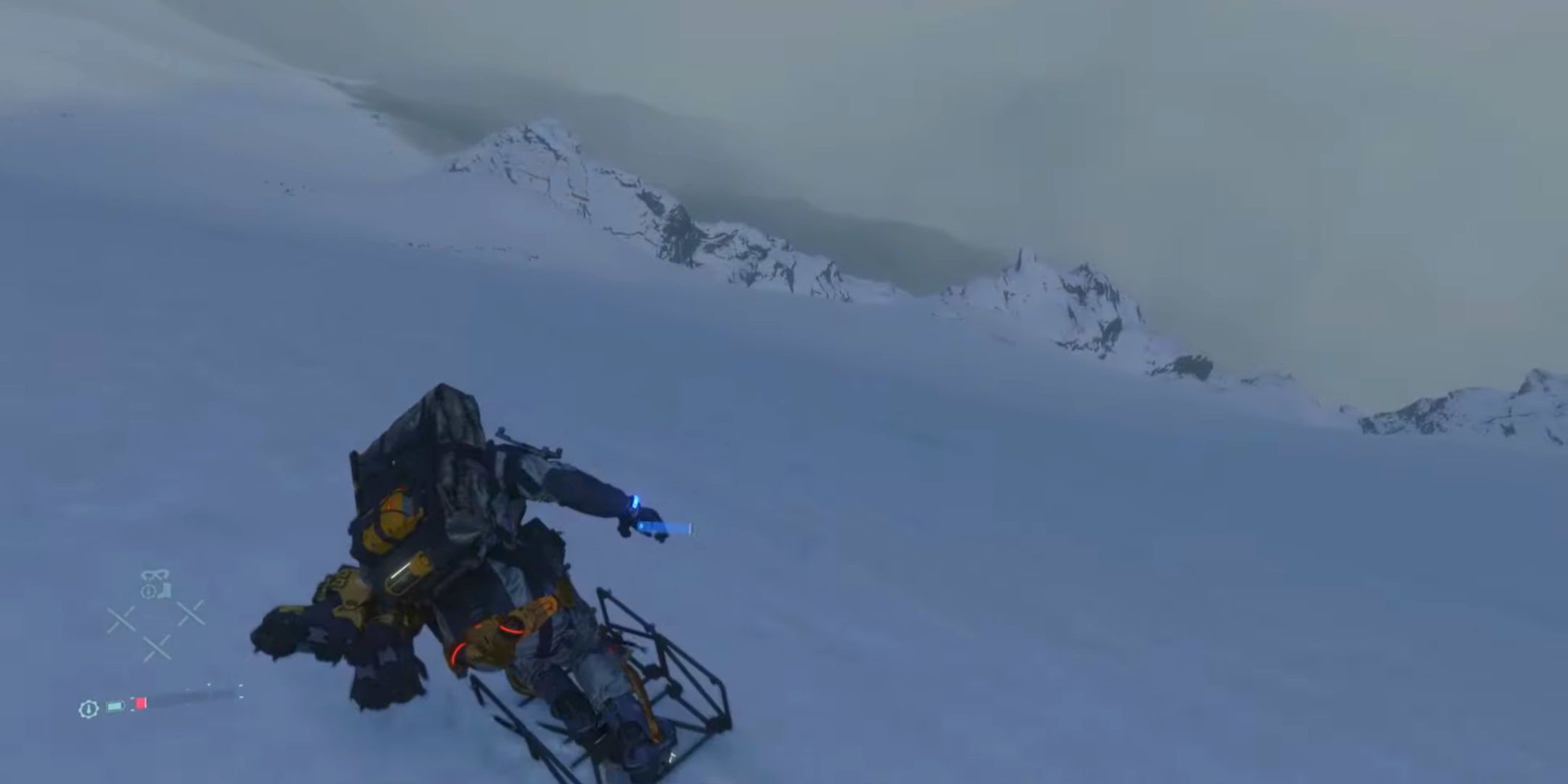 Death Stranding - snowboarding