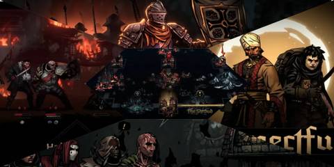 Darkest Dungeon 2 Kingdoms update mixed gameplay collage