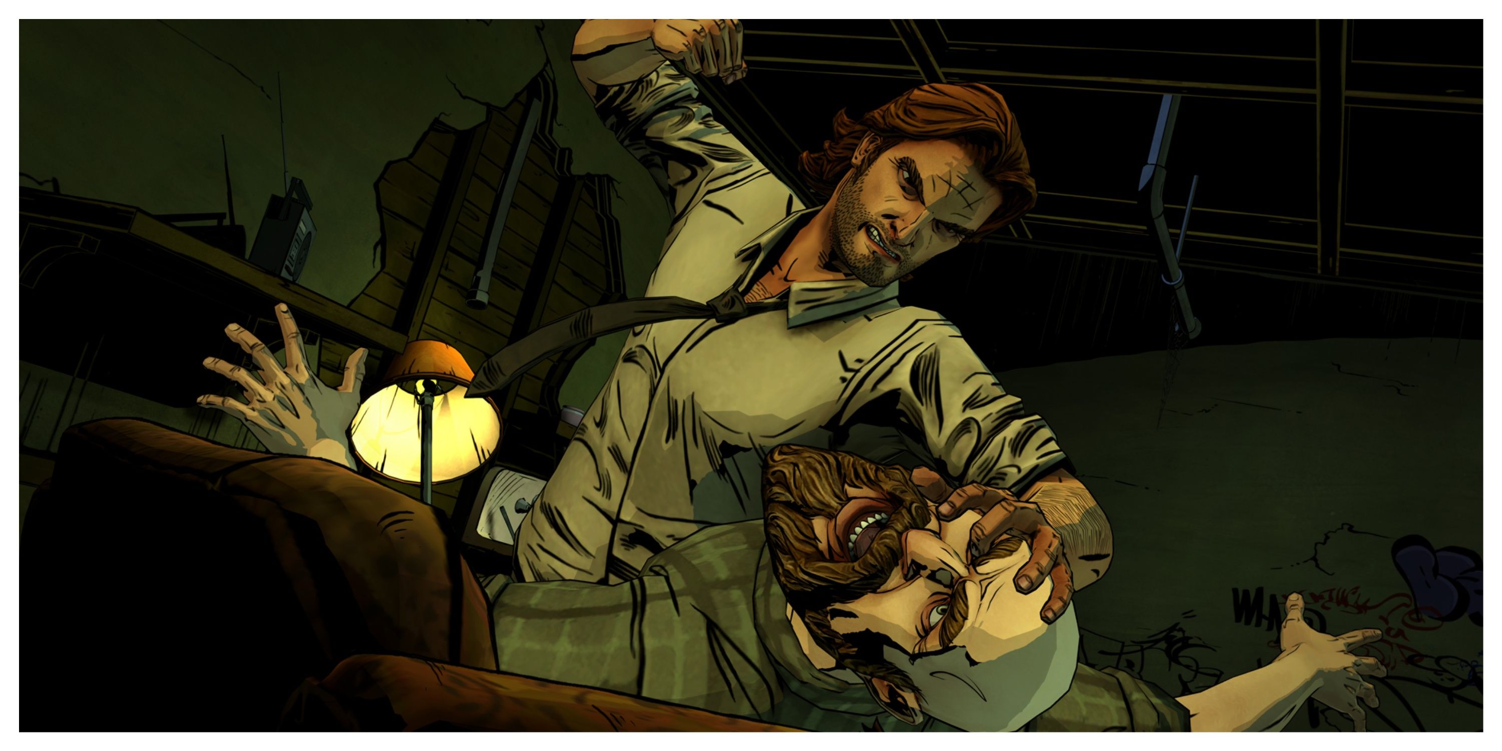 The Wolf Among Us - Steam Screenshot (Bigby Fighting The Woodsman)