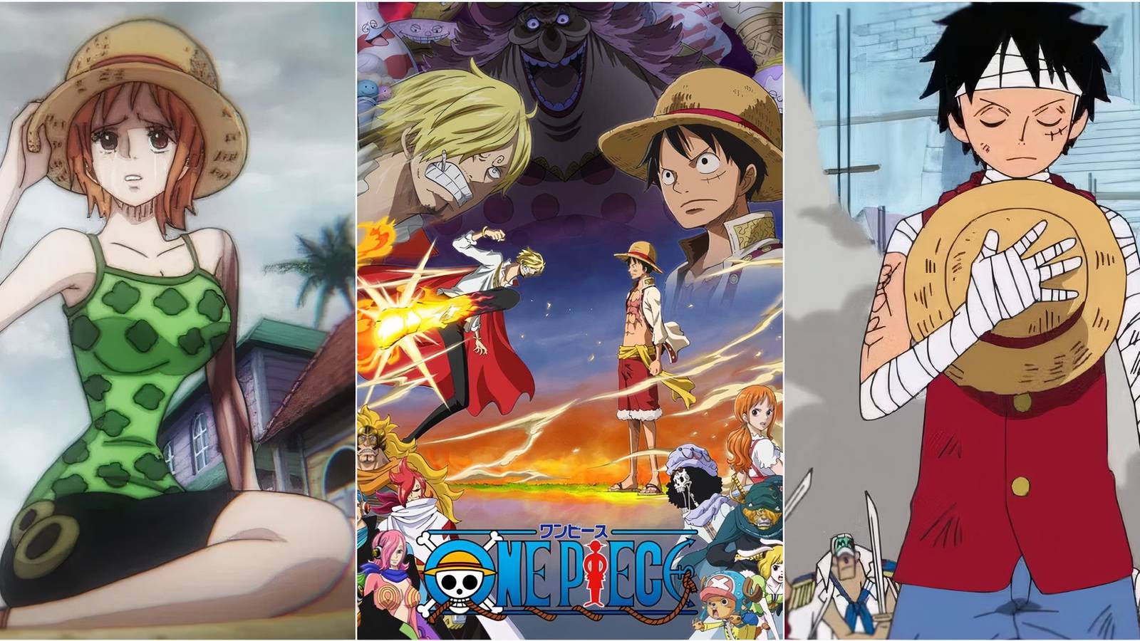 Nami, Sanji and Luffy, Luffy