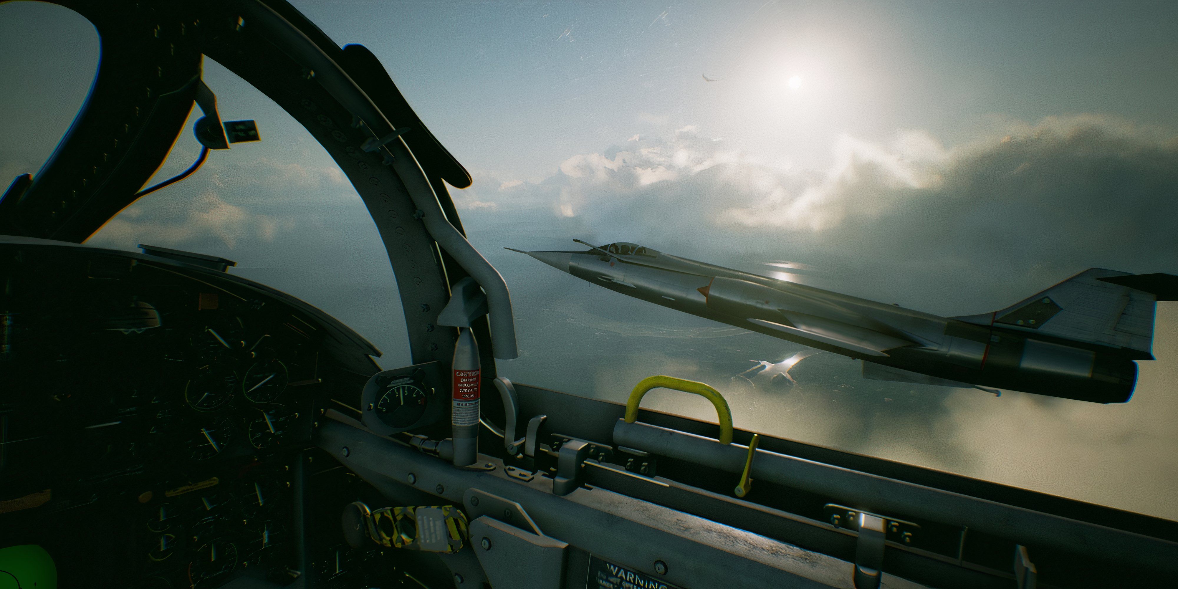 17 Best War Games For Fans Of Single-Player A fighter jet flies past another plane