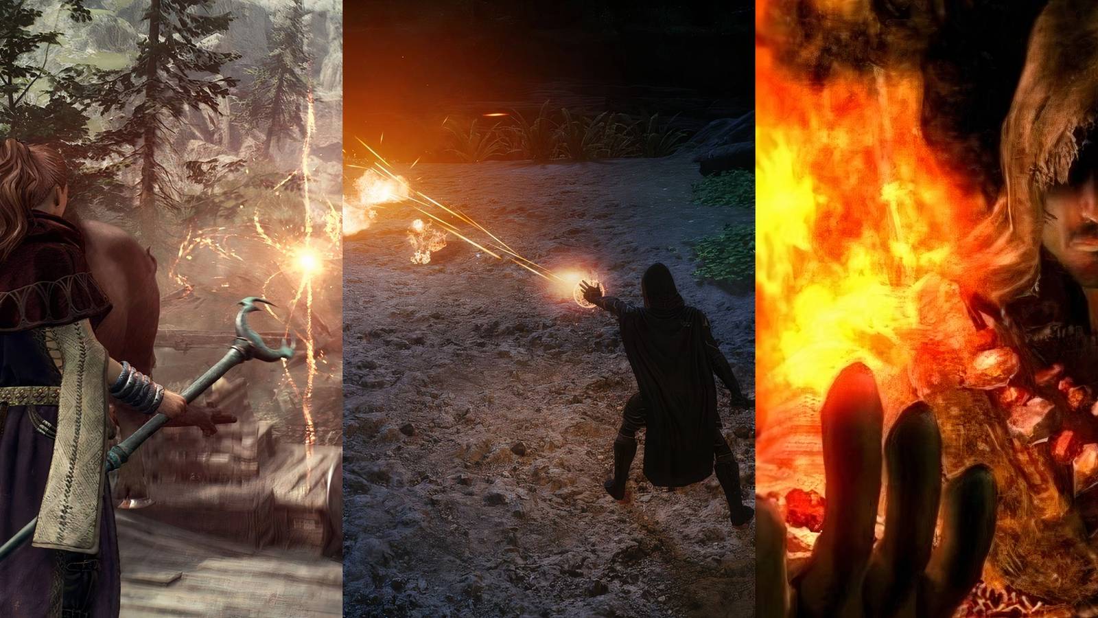 Dragon's Dogma 2, Skyrim, Dark Souls 1