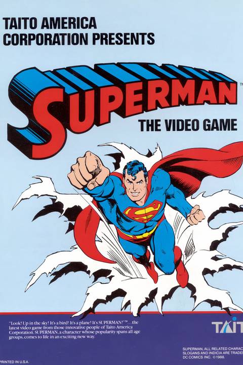 Superman (1988 Arcade Game) Tag Page Cover Art