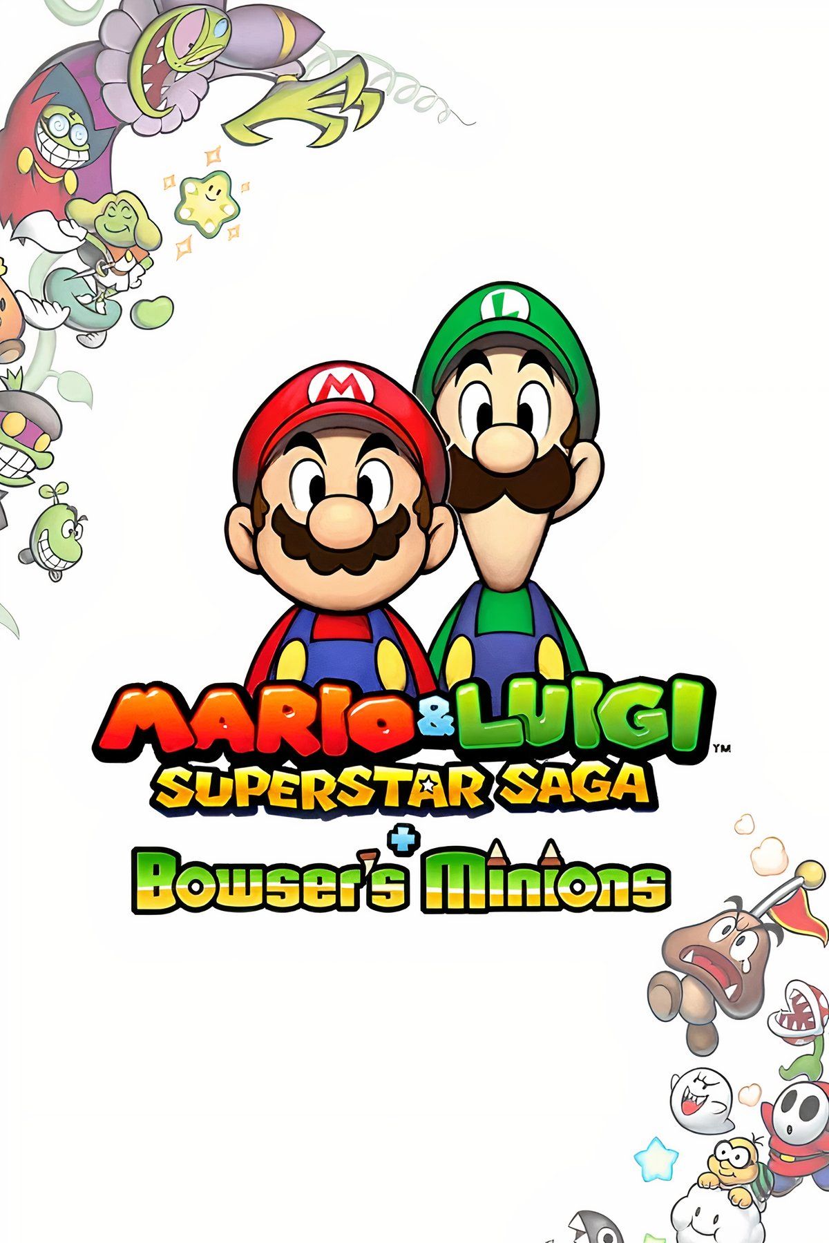 Mario and Luigi: Superstar Saga + Bowser's Minions Tag Page Cover Art