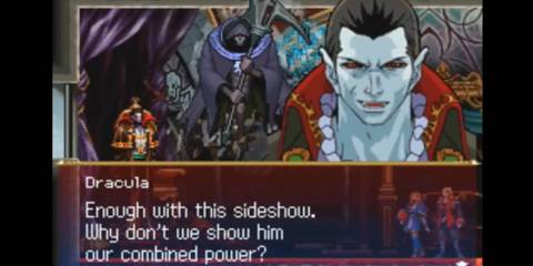 Castlevania: Portrait of Ruin - Dracula dialogue
