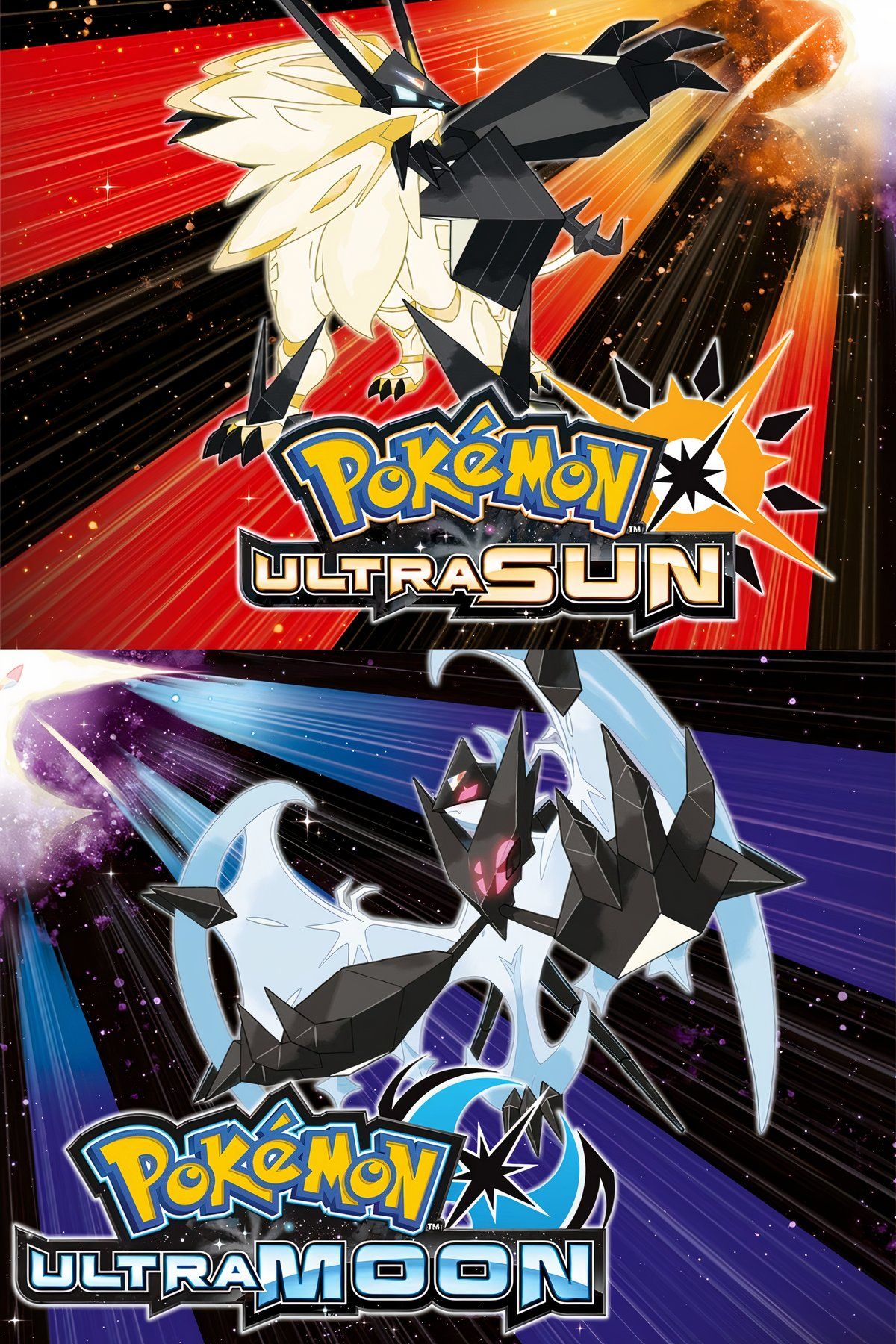 Pokemon Ultra Sun and Ultra Moon Tag Page Cover Art