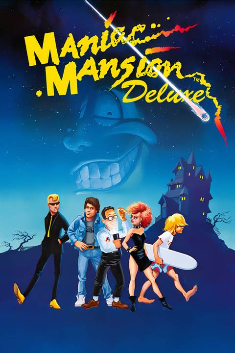 Maniac Mansion Deluxe Tag Page Cover Art