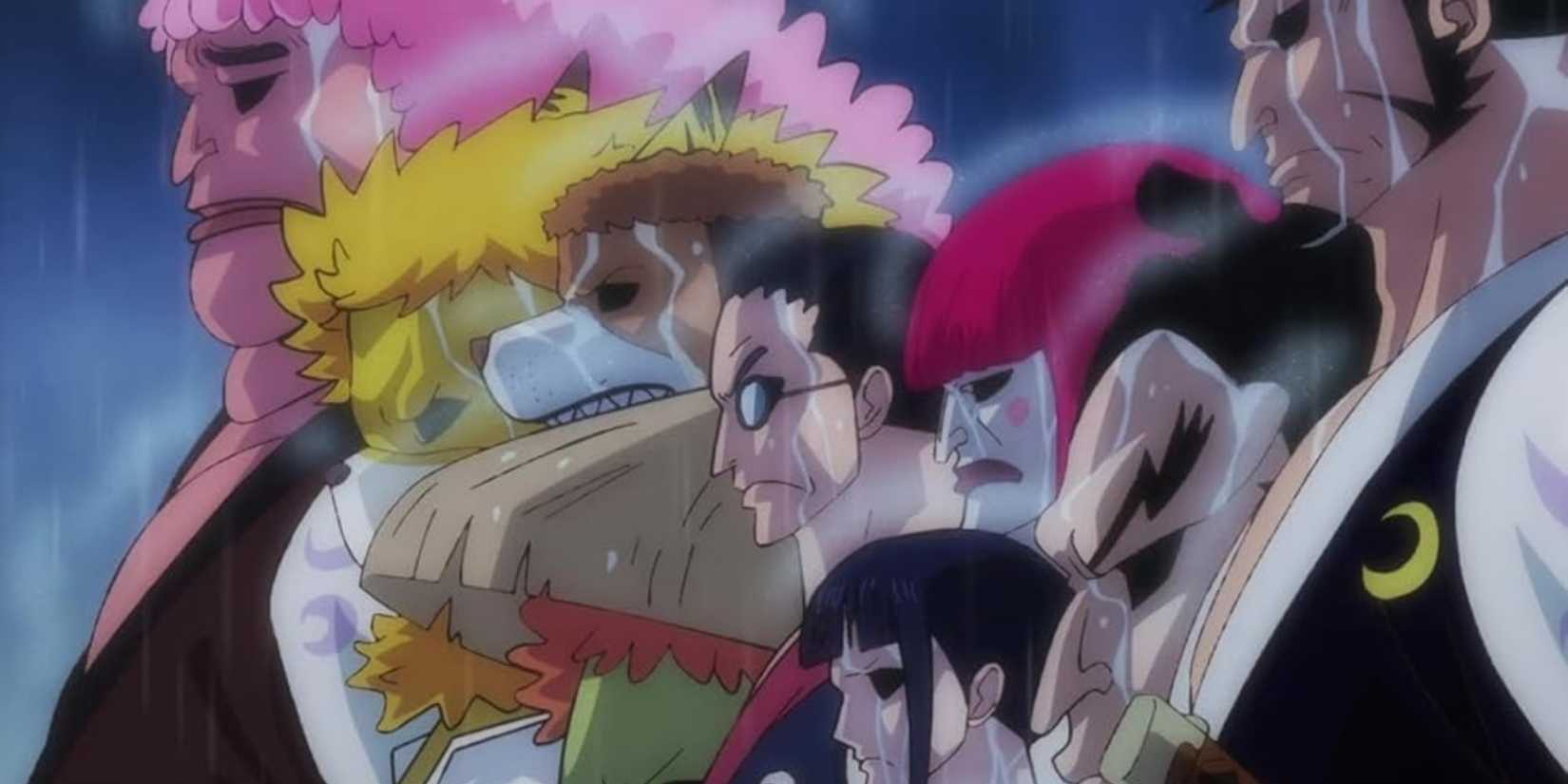 The nine red scabbards look stern