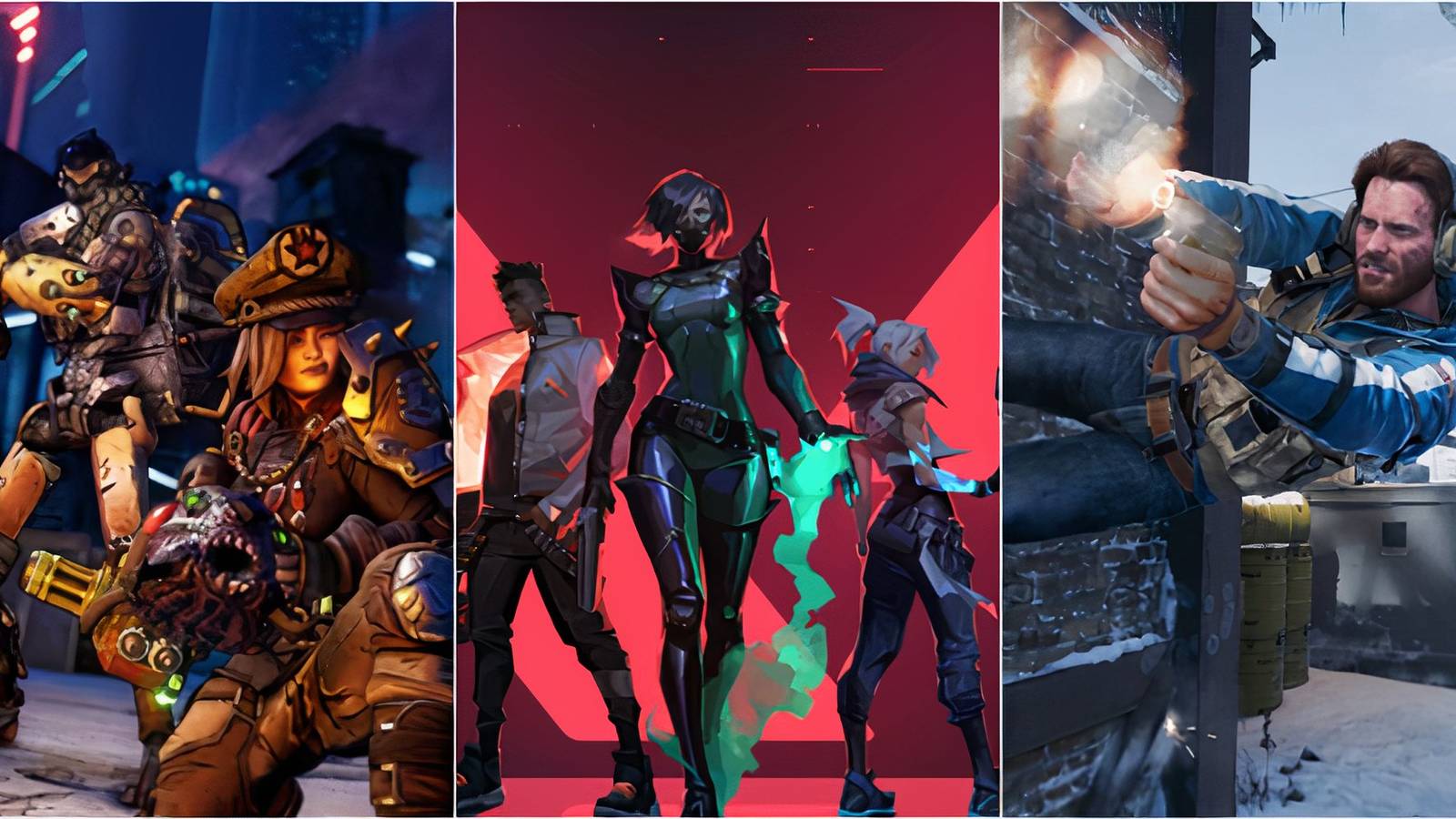 Borderlands 3, Valorant, Black Ops 6