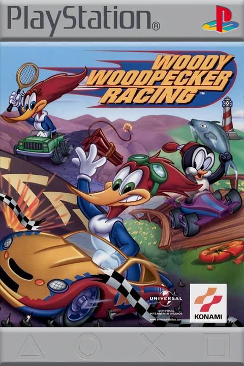 Woody Woodpecker Racing Tag Page Cover Art