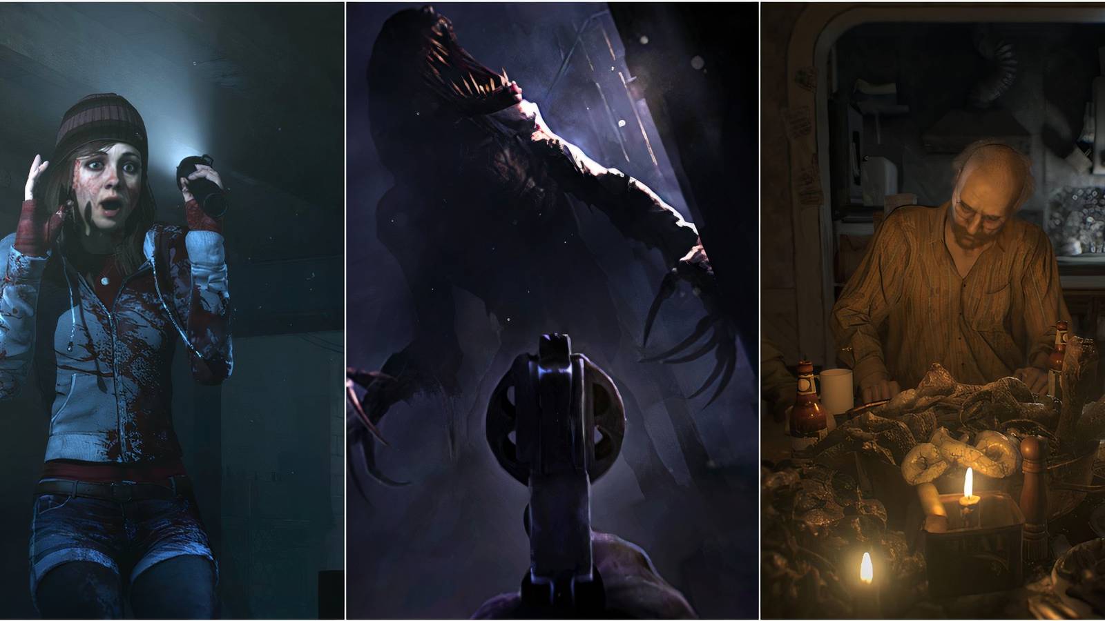 Until Dawn, Amnesia The Bunker, RE7