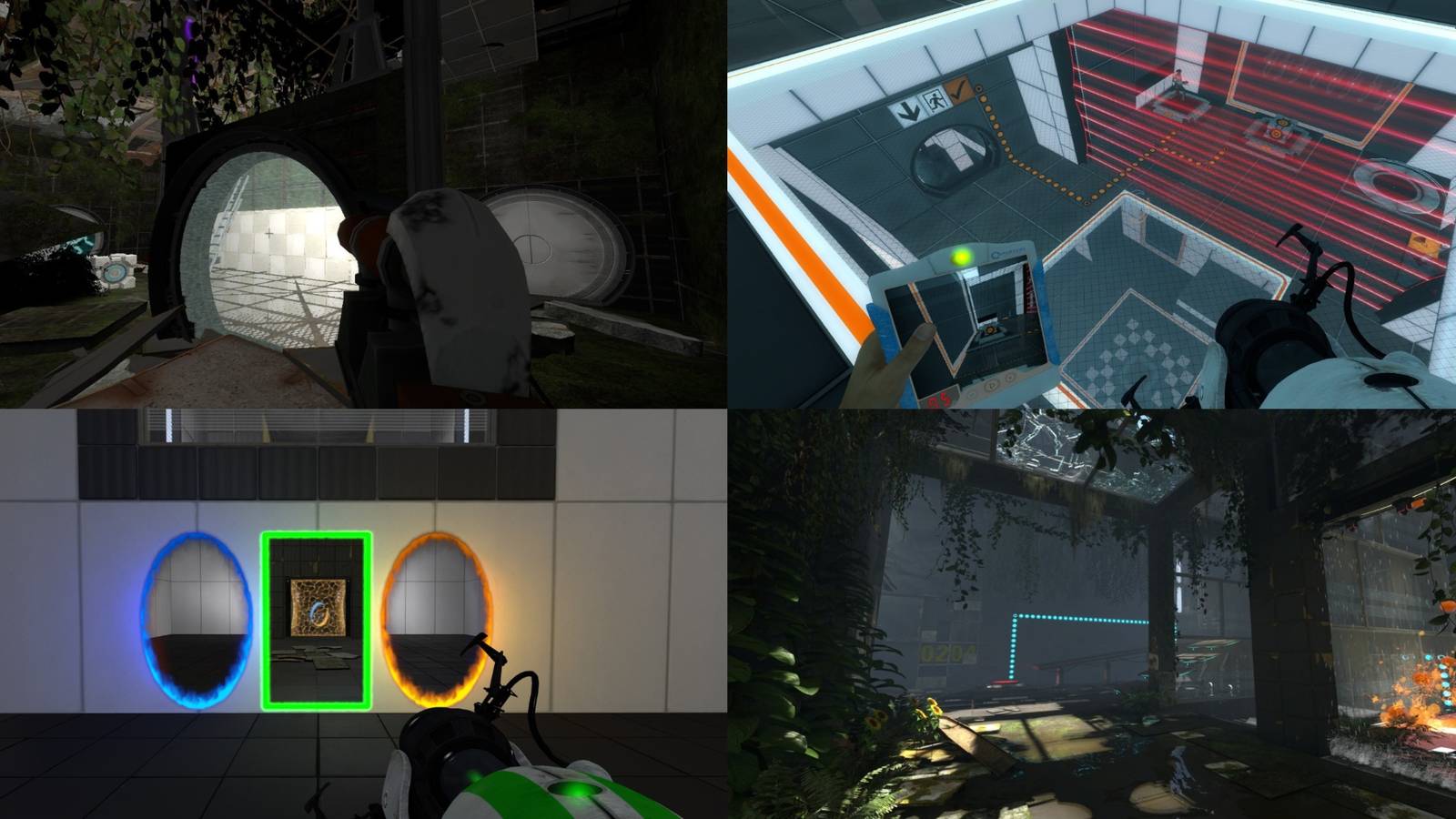 Portal 2 best mods mixed gameplay collage