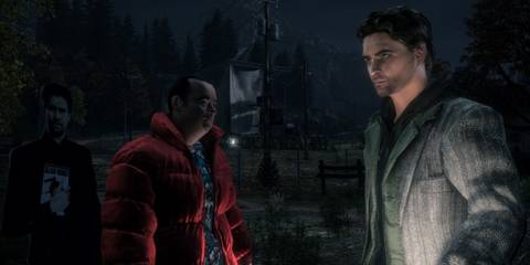 Steam Screenshot of Alan Wake standing with Barry Wheeler