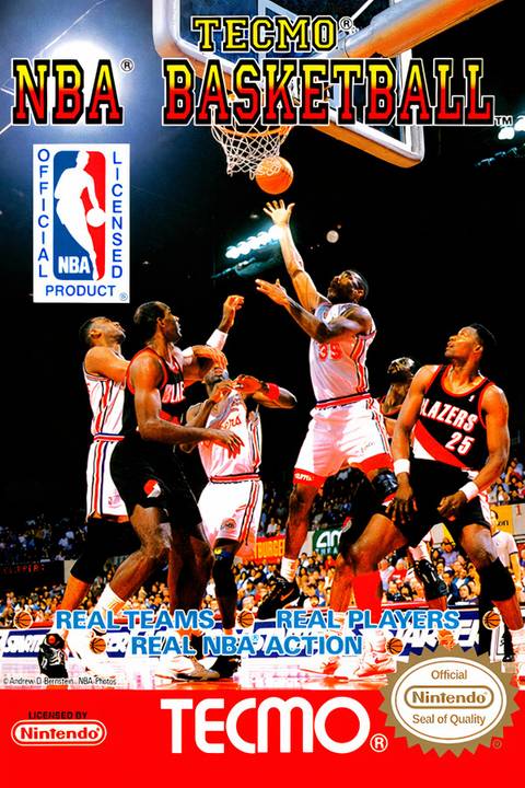 Tecmo NBA Basketball Tag Page Cover Art