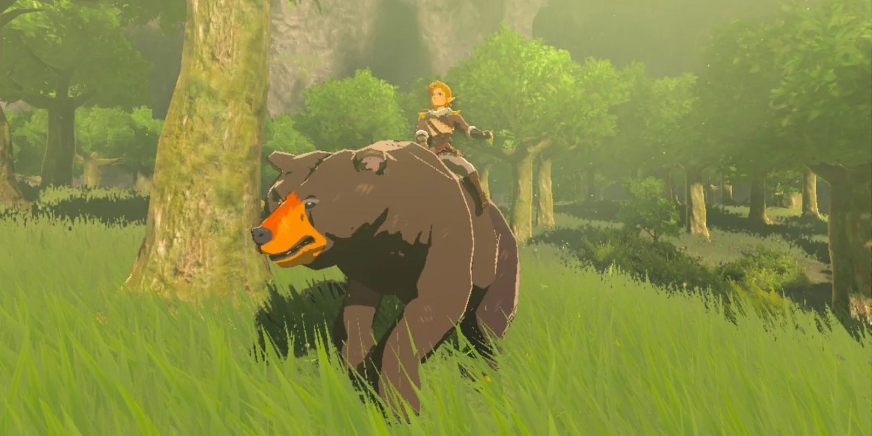 Ride a bear in The Legend of Zelda: Breath of the Wild