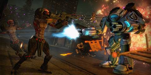 steam screenshot, zin fighting a mech