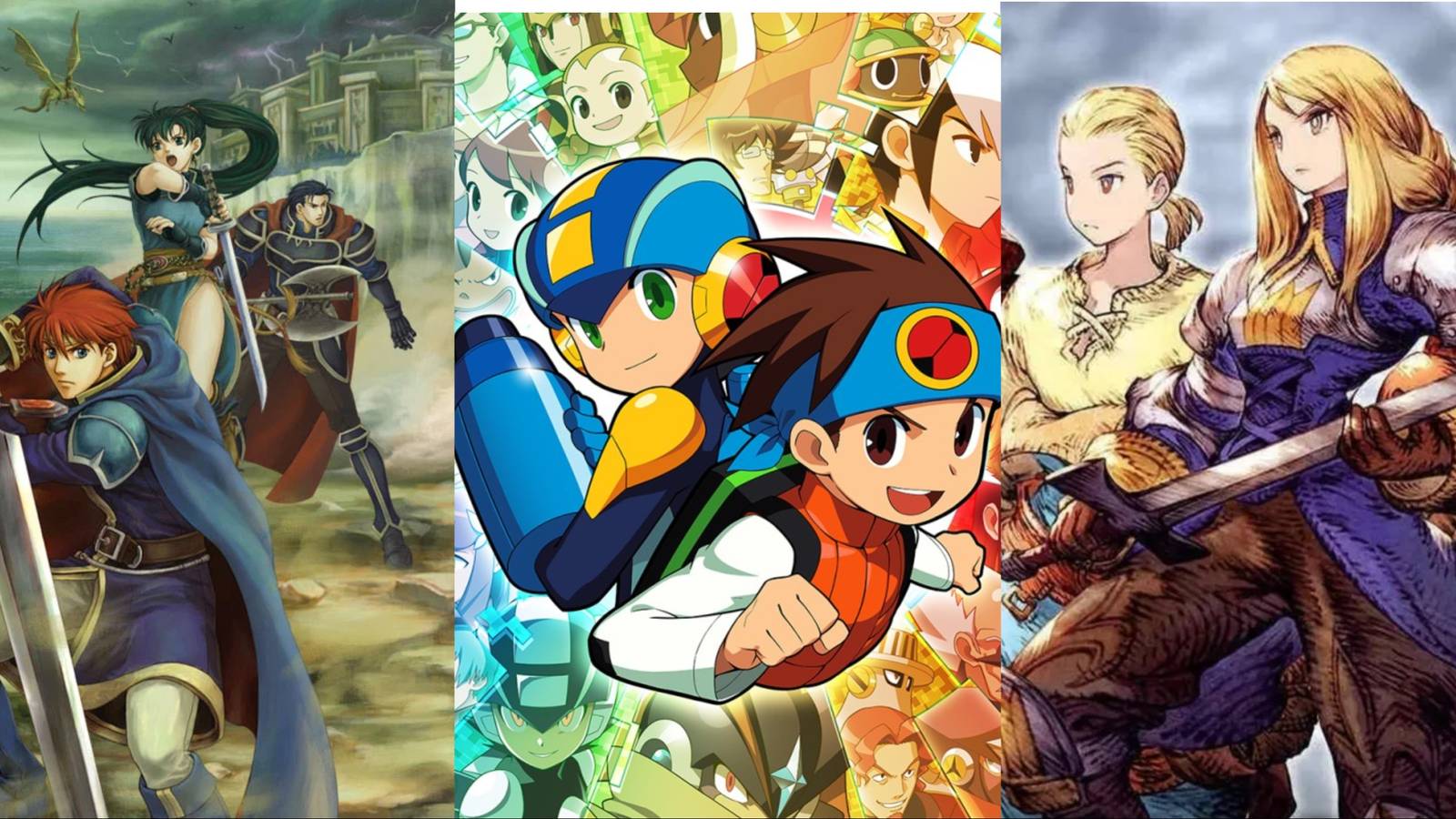 Split Image showing various characters from GBA strategy games