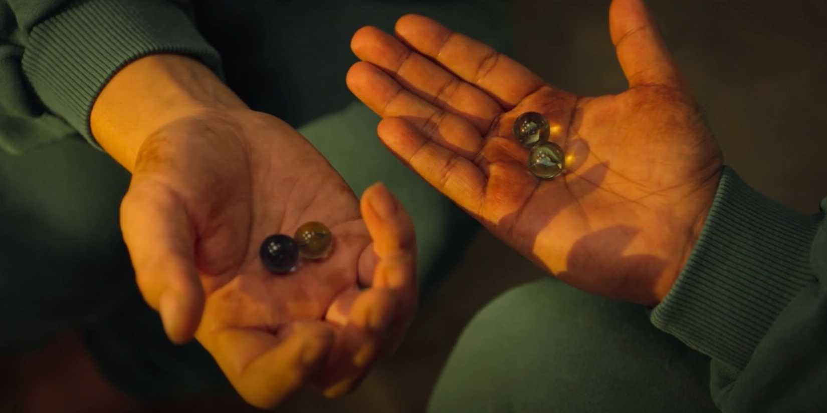 The game of marbles in Squid Game