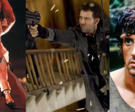 Die Hard, Shoot 'Em Up, Rambo First Blood